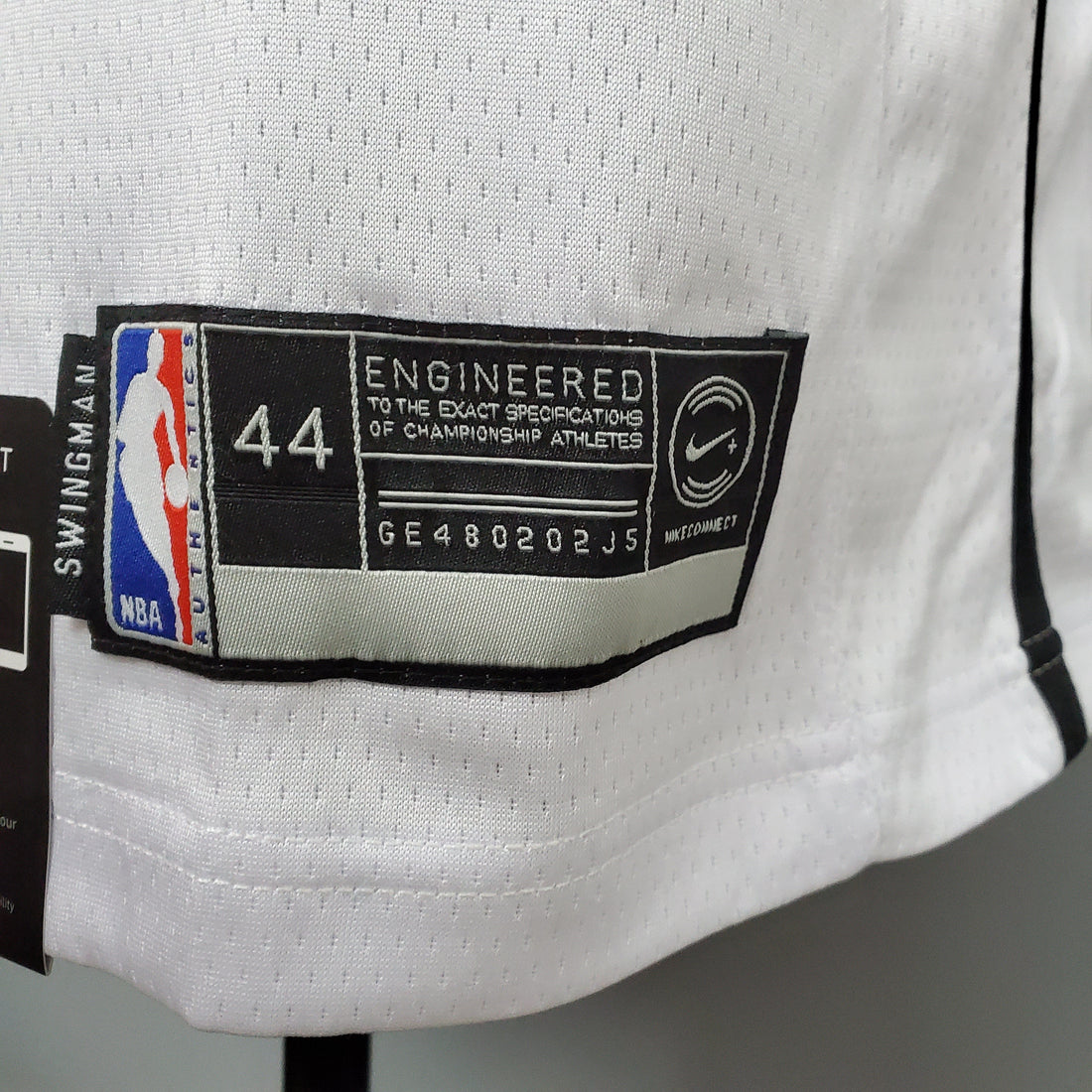 Maglia bianca NBA Durant #7 Brooklyn Nets - Riconoscimento connect