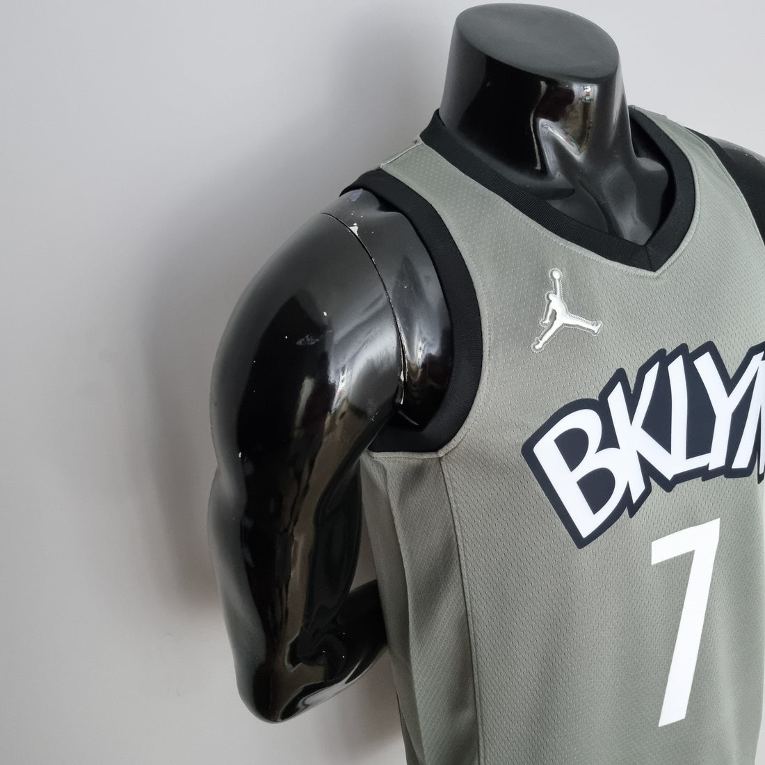 Maglia NBA 75th Anniversary Durant #7 Brooklyn Nets City Edition Grigia