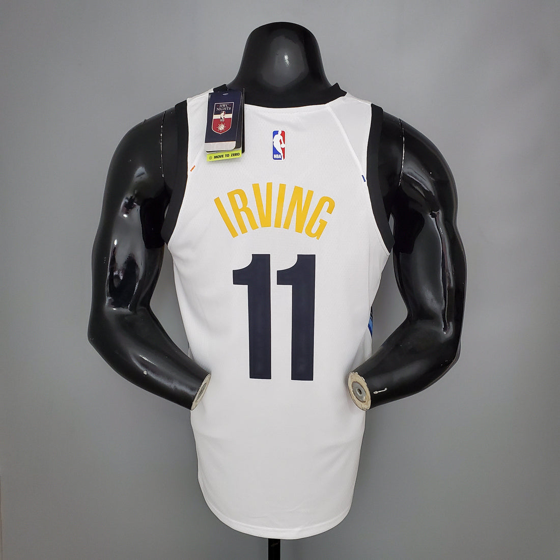 Maglia NBA IRVING#11 Brooklyn Nets Graffiti bianca