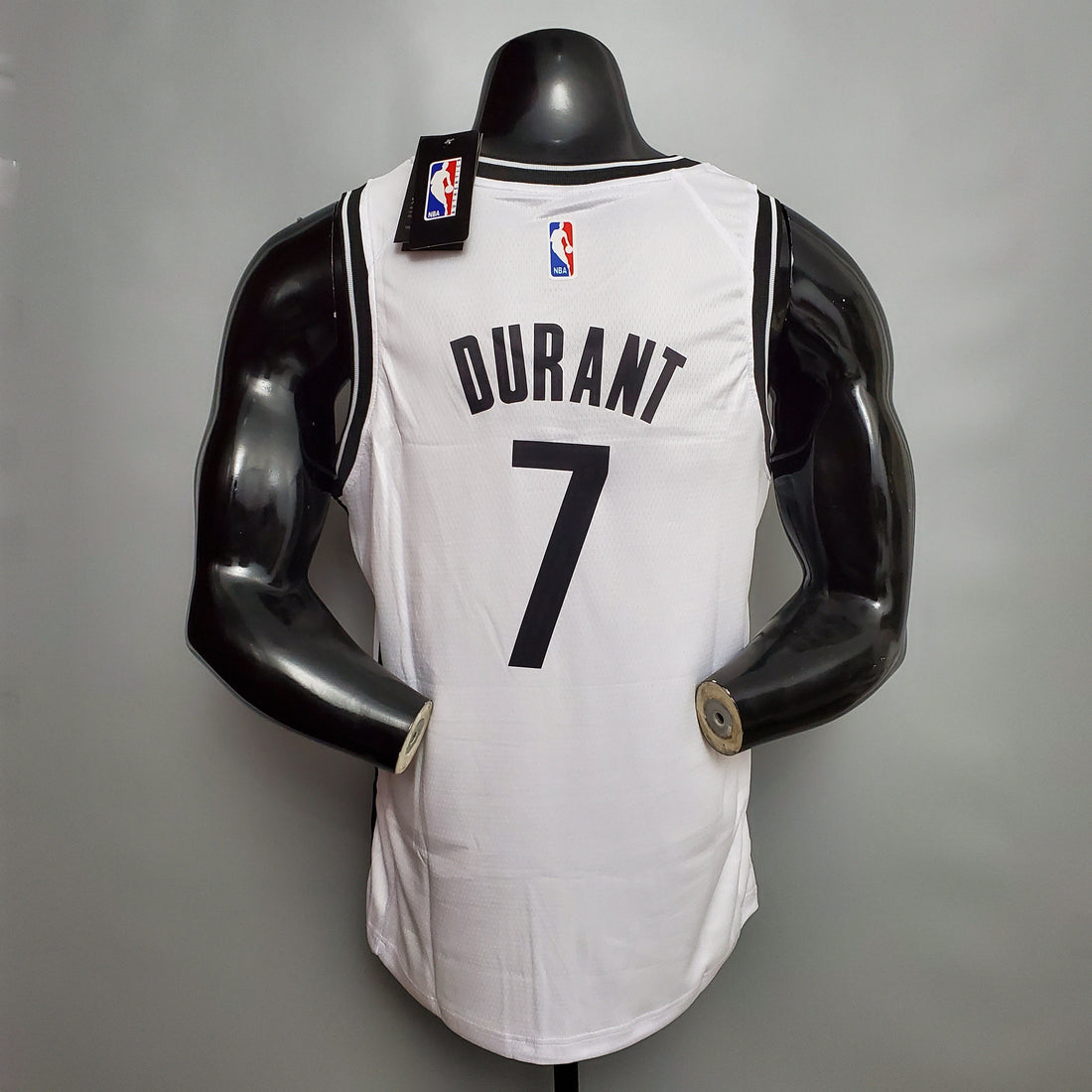Maglia bianca NBA Durant #7 Brooklyn Nets - Riconoscimento connect