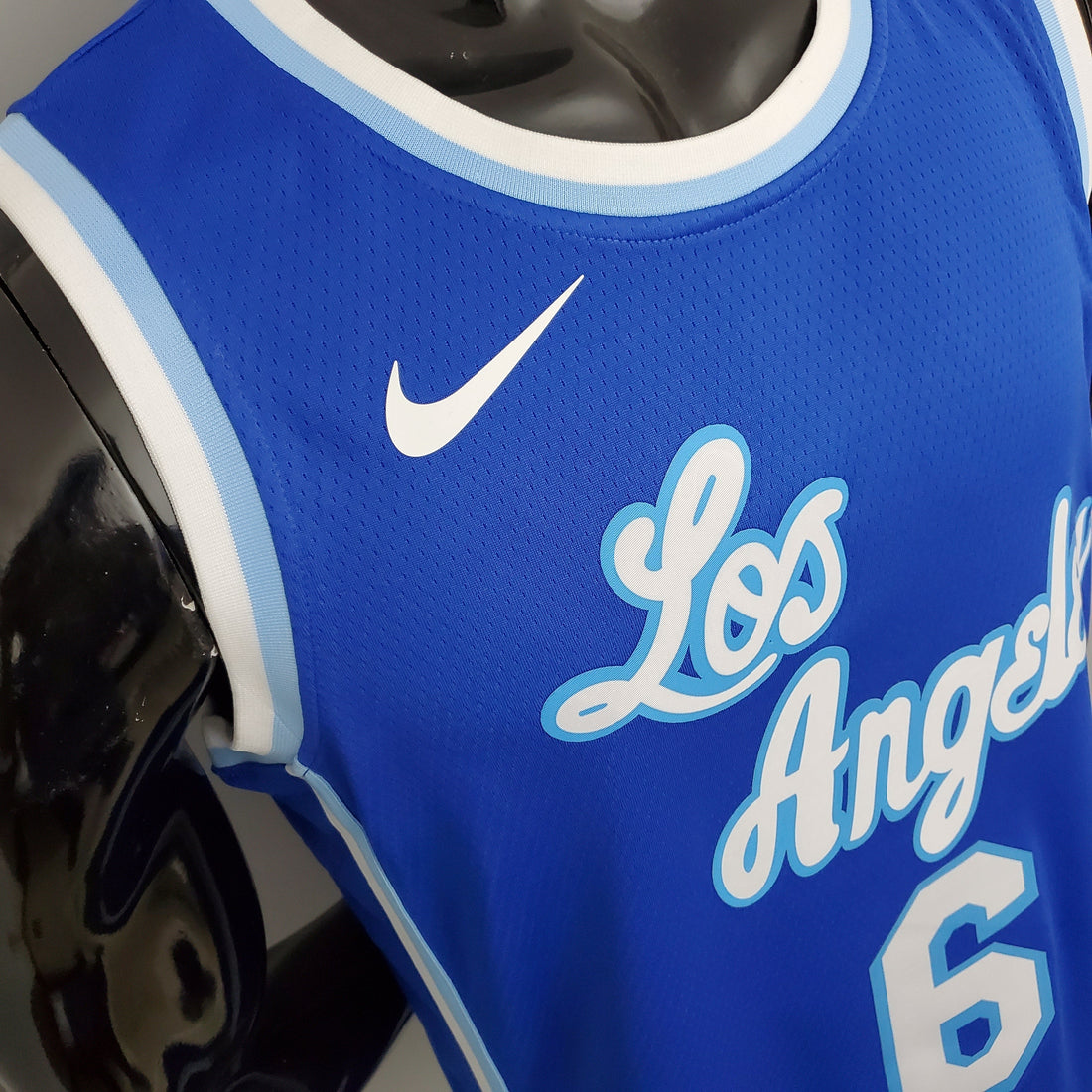Maglia NBA Los Angeles Lakers James#6 Latin Night blu
