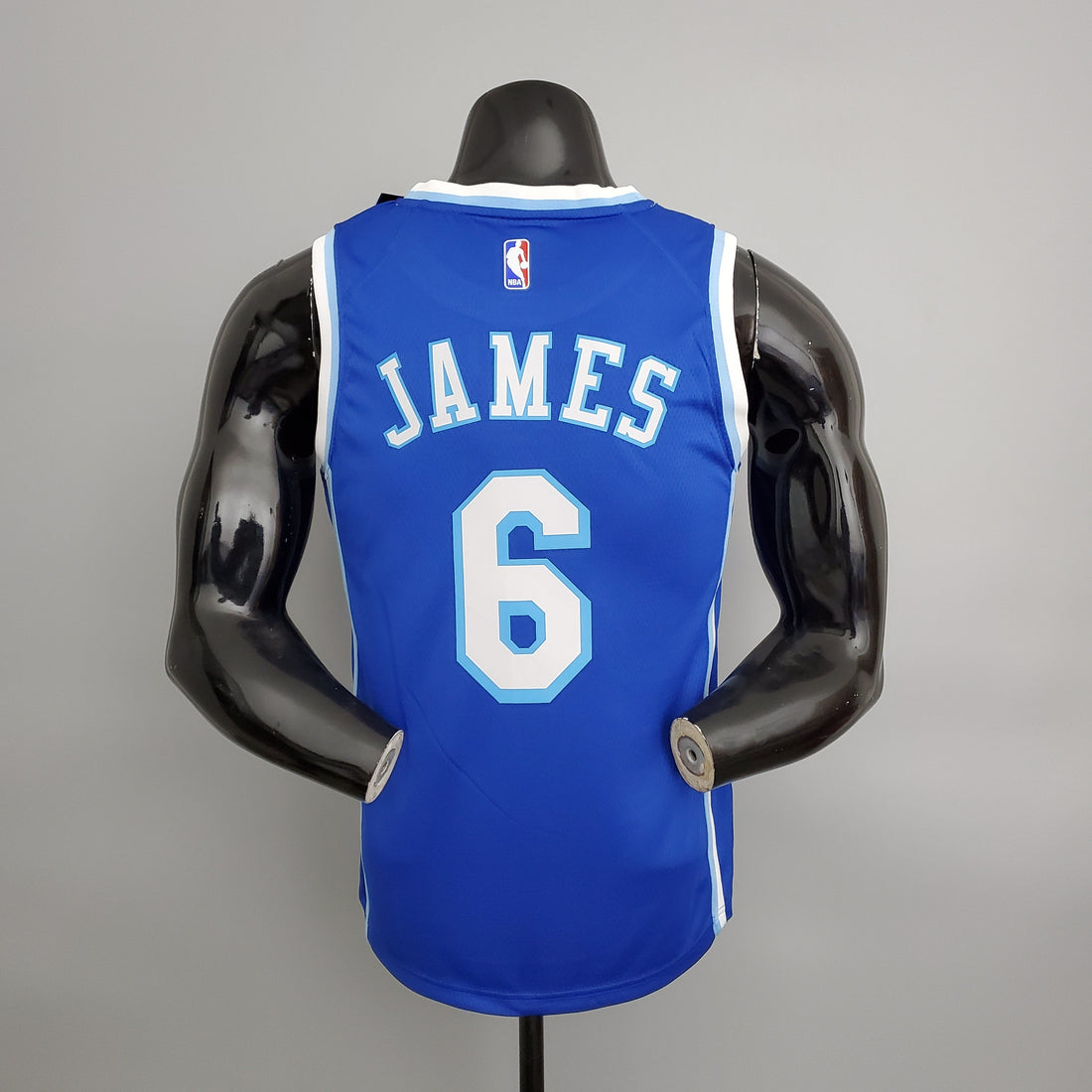 Maglia NBA Los Angeles Lakers James#6 Latin Night blu