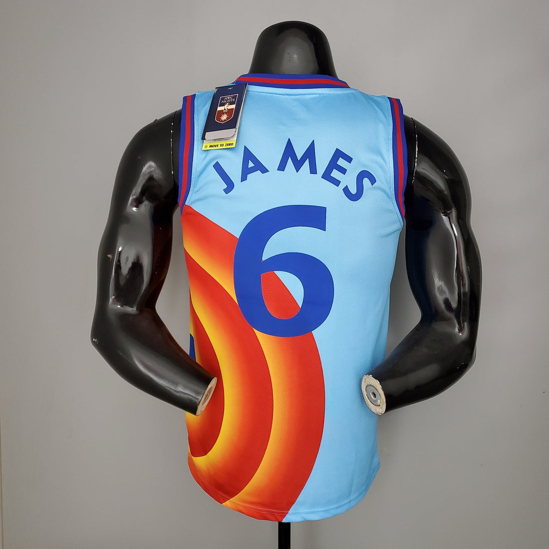 Maglia James # 6 Slam Dunk versione NBA Blue Tune Squad