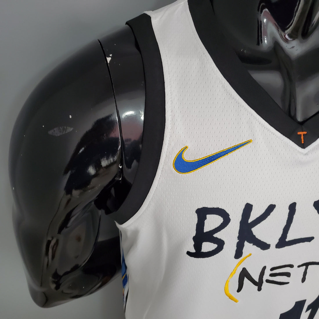 Maglia NBA IRVING#11 Brooklyn Nets Graffiti bianca